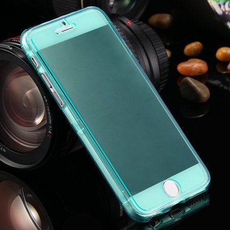 Ultra Light Transparent Slim Tpu Soft Flip Case For Iphone 6 4.7"" 2032639495-7-Green