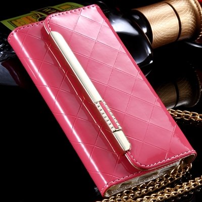 Luxury Bling Crystal Diamond Pu Leather Case For Iphone 6 4.7"" Fli 32256612559-1-Pink