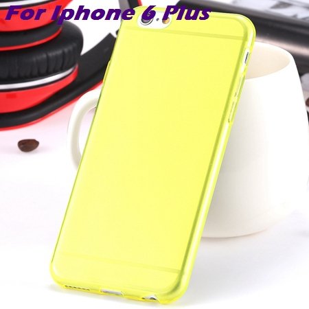 0.3Mm Ultra Thin Silicon Soft High Clear Case For Iphone 6 Crystal 32245374718-7-Yellow For I6 plus