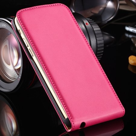 Retro Vertical Flip Leather Case For Iphone 6 4.7"" Unique Magnetic 32224186745-4-Hot Pink