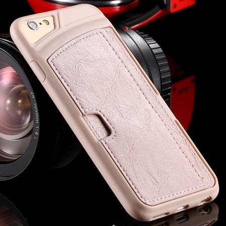 Vintage Luxury Soft Tpu + Pu Leather Case For Iphone 6 4.7Inch Sli 32262191617-6-Cream
