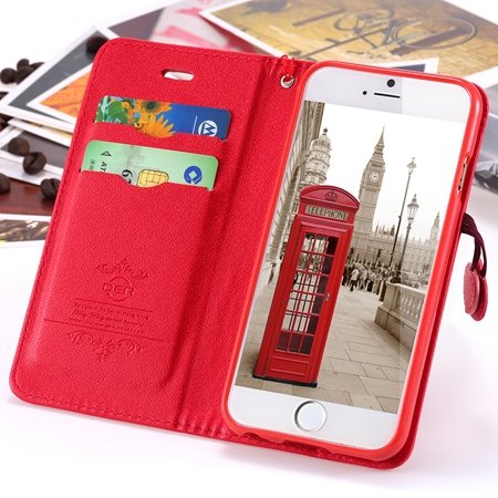 Newest Girl'S Cute Cherry Leather Phone Cases For Iphone 6 Case St 2054232220-3-Red