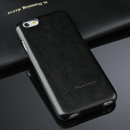 For Iphone 6 Hard Case Retro Luxury Slim Skin Pu Leather Case For 2045529447-1-Black