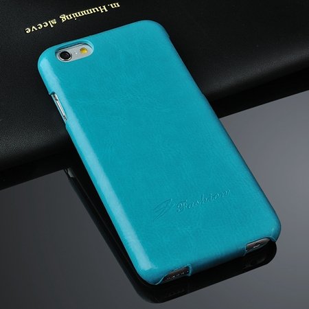 For Iphone 6 Hard Case Retro Luxury Slim Skin Pu Leather Case For 2045529447-6-Sky Blue