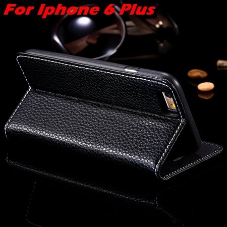 Newest Supreme Luxury Retro Flip Leather Case For Iphone 6 /Iphone 2055155495-6-Black For I6 Plus