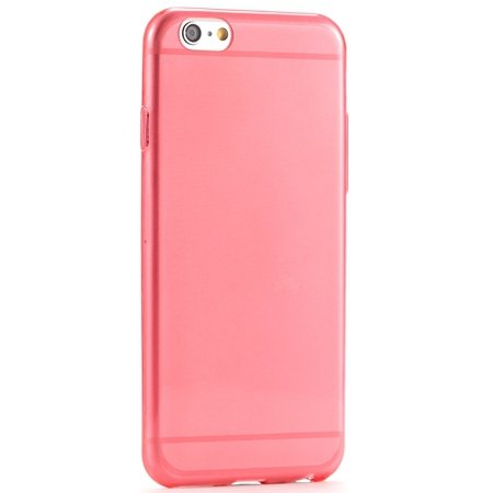 Pure Simple Flexible Transparent Soft Tpu Case For Iphone 6 4.7Inc 2039047120-9-Red