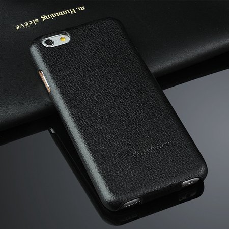 Retro Luxury Genuine Leather Case For Iphone 6 4.7Inch Lychee Patt 2045872907-2-Black