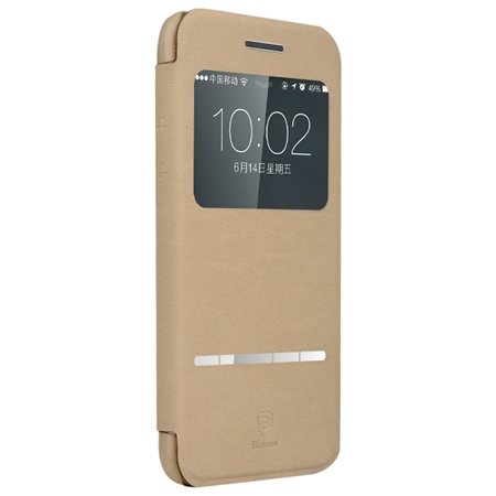 Retro Luxury Front Window View Smart Case For Iphone 6 4.7Inch Fli 32261750675-3-Khaki