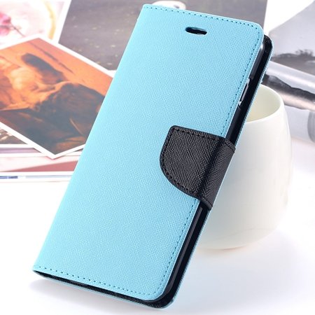 Retro Fashionable Flip Pu Leather Case For Iphone 6 Case 4.7"" Luxu 2028613606-9-Sky Blue