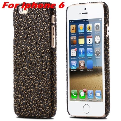 Cute Lovely Classic Palace 3D Flower Pu Leather Case For Iphone 6 32258157872-6-Black For Iphone 6