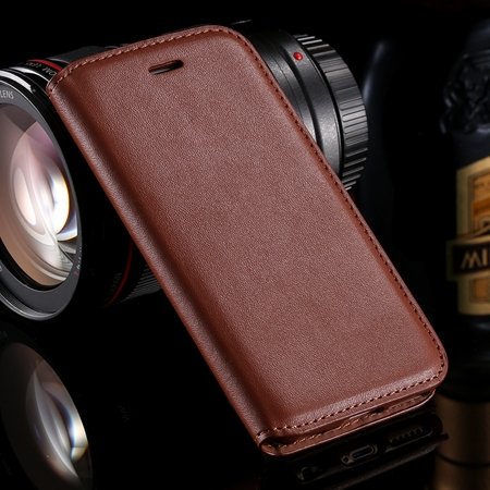 For Iphone 6 Leather Case Retro Luxury Hiden Magent Flip Pu Leathe 32266024632-5-Brown