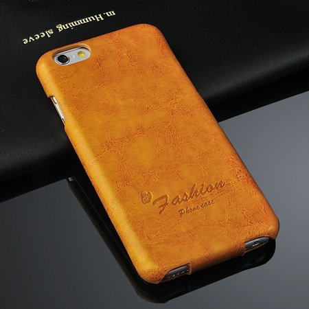 Retro Luxury Oil Wax Soft Pu Leather Case For Iphone 6 4.7Inch Fli 2045594722-1-Yellow