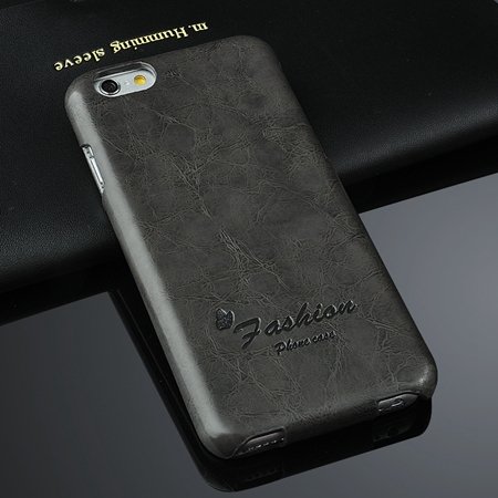 Retro Luxury Oil Wax Soft Pu Leather Case For Iphone 6 4.7Inch Fli 2045594722-3-Black