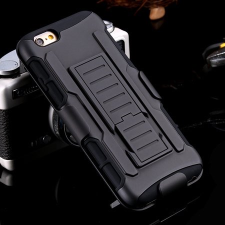 2015 New Cool Sexy Impact Belt Clip Hybrid Armor Case For Iphone 6 32278194724-1-Black