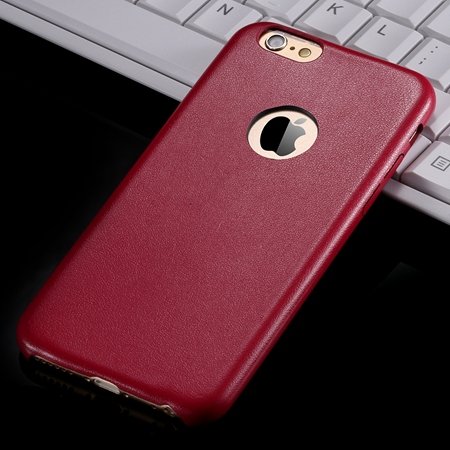 For Iphone 6 Hard Back Original Case Gold Luxury Pu Leather Case F 32271719815-5-Red
