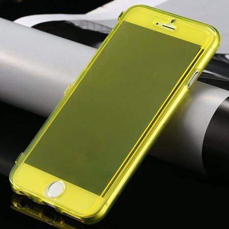New Arrival Ultra Thin High Quality Flip Soft Tpu Case For Iphone 32226505236-5-Yellow