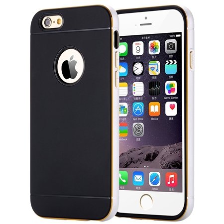 Luxury Simple Aluminum Ex Linear Frame Case For Iphone 6 4.7Inch H 32264423173-1-Sliver