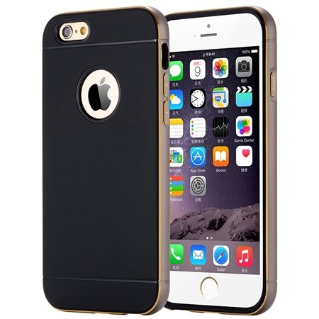Luxury Simple Aluminum Ex Linear Frame Case For Iphone 6 4.7Inch H 32264423173-5-Gray