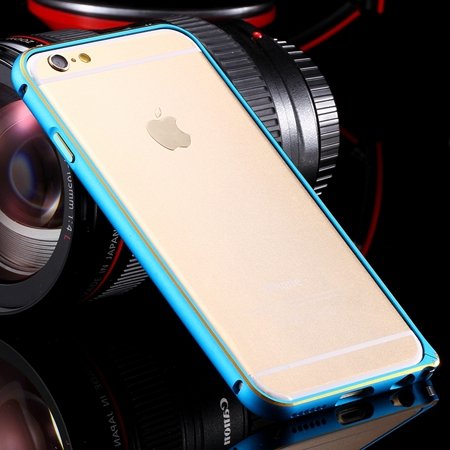 Ultra Thin Aluminum Luxury Metal Frame Bumper For Iphone 6 4.7Inch 32251693221-3-Gold and Blue
