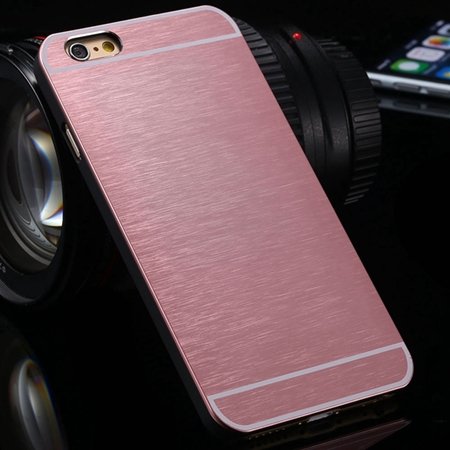 Newest Luxury Aluminum Metal Brush Case For Iphone 6 4.7"" Cell Pho 2050897523-9-Pink