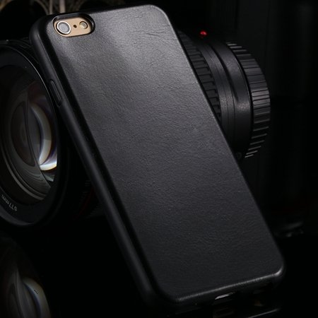 New Arrival Unique Back Leather Case For Iphone 6 4.7"" Protective 2046746785-1-Black