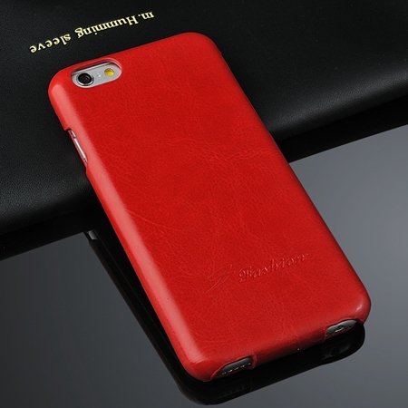 Luxury Vertical Flip Pu Leather Case For Iphone 6 4.7Inch Soft Fee 2045521298-3-Red