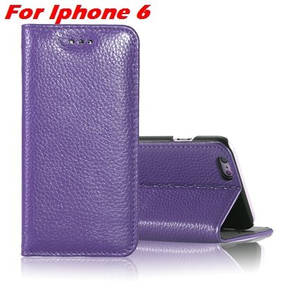 For Iphone 6 Plus Leather Case Luxury Lychee Pattern Pu Leather Ca 32259329563-4-Purple For Iphone 6