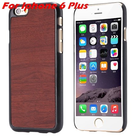 Luxury Retro Wood Grain Hard Case For Iphone 6 4.7"" Deluxe Fashion 32253933772-8-Brown For I6 Plus