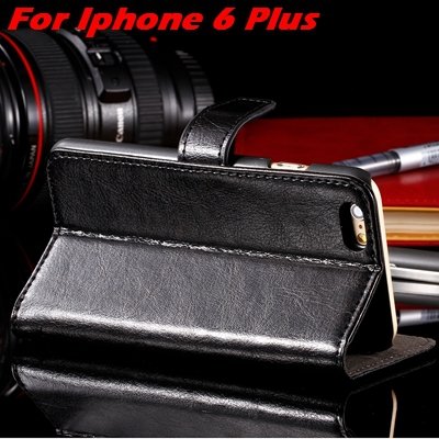 Retro Luxury Real Genuine Leather Case For Iphone 6 4.7"" /For Ipho 32265909611-3-Black For I6 Plus