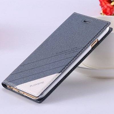 Retro Luxury Flip Pu Leather Case For Iphone 6 4.7Inch Original Ts 32265690549-3-Navy Blue