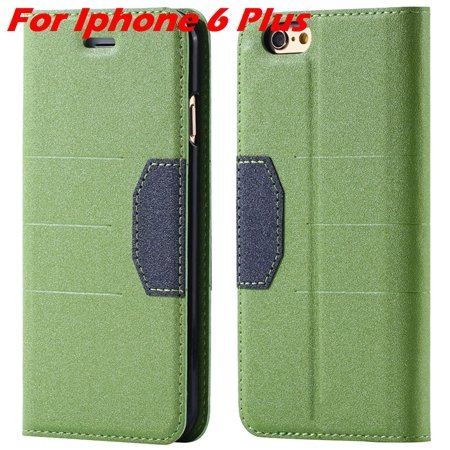 Cool Soft Feeling Pu Leather Case For Iphone 6 / Iphone 6 Plus Fli 32255922393-2-Green For Iphone 6