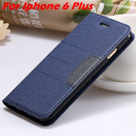 Cool Soft Feeling Pu Leather Case For Iphone 6 / Iphone 6 Plus Fli 32255922393-6-Blue For I6 Plus