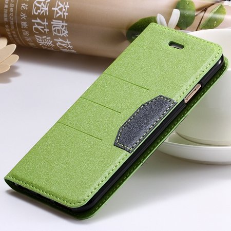 Cool Soft Feeling Pu Leather Case For Iphone 6 / Iphone 6 Plus Fli 32255922393-7-Green For I6 Plus