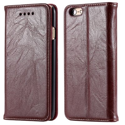 Soft Feel Original Pu Leather Case For Iphone 6 Flip Case Book Sta 32253957865-1-Brown