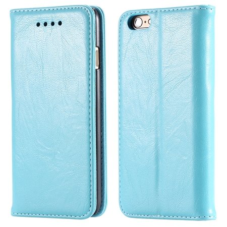 Soft Feel Original Pu Leather Case For Iphone 6 Flip Case Book Sta 32253957865-5-Sky Blue