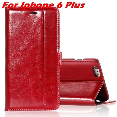 For Iphone 6 Leather Case Luxury Genuine Leather Case For Iphone 6 32266034858-2-Red For I6 Plus