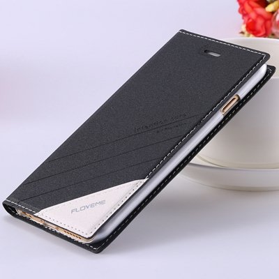 Luxury Retro Magnetic Pu Leather Case For Iphone 6 4.7Inch Full Pr 32271313270-1-Black