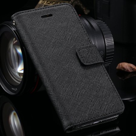 Hot Top Quality Genuine Flip Leather Case For Iphone 6 4.7Inch Pho 32260213341-1-Black