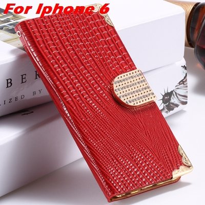 For Iphone 6 Diamond Case Girl'S Cute Luxury Bling Rhinestone Pu L 32266230500-3-Red For Iphone 6