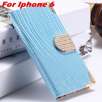 For Iphone 6 Diamond Case Girl'S Cute Luxury Bling Rhinestone Pu L 32266230500-4-Blue For Iphone 6