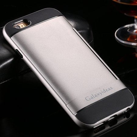 I6 Kickstand Crad Slot Pc + Tpu Hard Back Case For Iphone 6 4.7Inc 32305570365-1-Gray