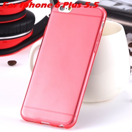 High Quality Soft Back Cover Shell For Iphone6 4.7"" Ultra Light Cl 32222098041-19-Red For I6 Plus