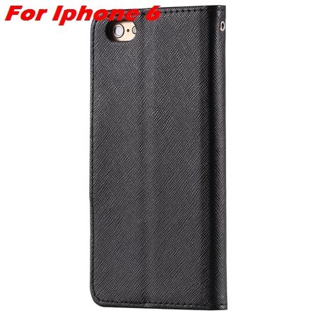 New Retro Flip Leather Case For Iphone 6 Plus & Iphone 6 Flip Case 2051510402-6-Black For Iphone 6