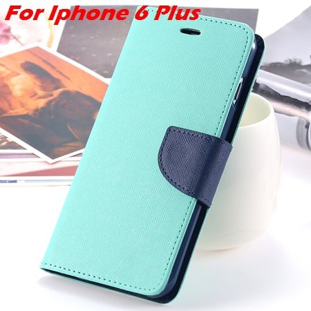 New Retro Flip Leather Case For Iphone 6 Plus & Iphone 6 Flip Case 2051510402-19-Mint For I6 Plus