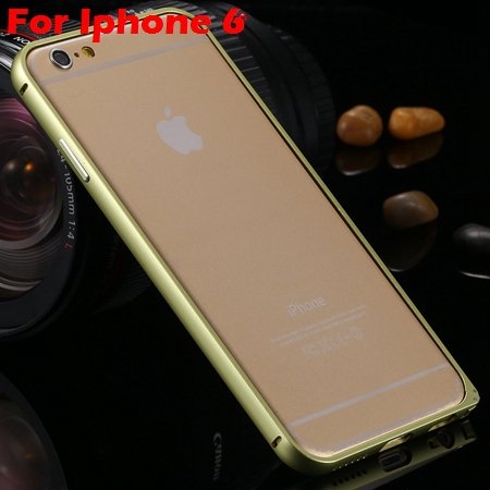 Ultra Thin Aluminum Bumper Luxury Frame Metal Case For Iphone 6 Pl 32214515559-5-Yellow For Iphone 6