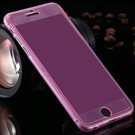 For Iphone6 5.5 Case Flexible Durable Transparent Clear Case For I 2053012130-2-Pink