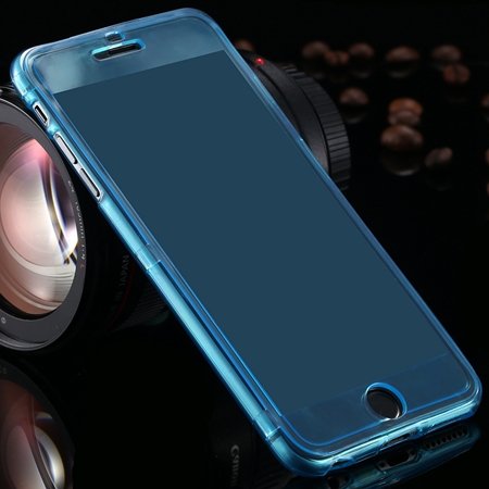 For Iphone6 5.5 Case Flexible Durable Transparent Clear Case For I 2053012130-7-Light Blue