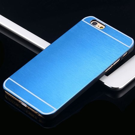 Hot Luxury Brand Brush Aluminum Metal Case For Iphon 32226437912-4-Blue