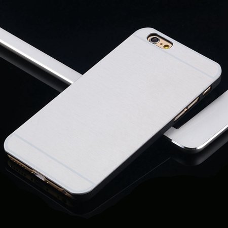 Hot Luxury Brand Brush Aluminum Metal Case For Iphon 32226437912-9-Sliver