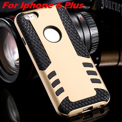 Luxury Rocket High Quality Pc+Tpu Hybrid Hard Case For Iphone 6 Pl 32255559642-9-Gold For I6 Plus